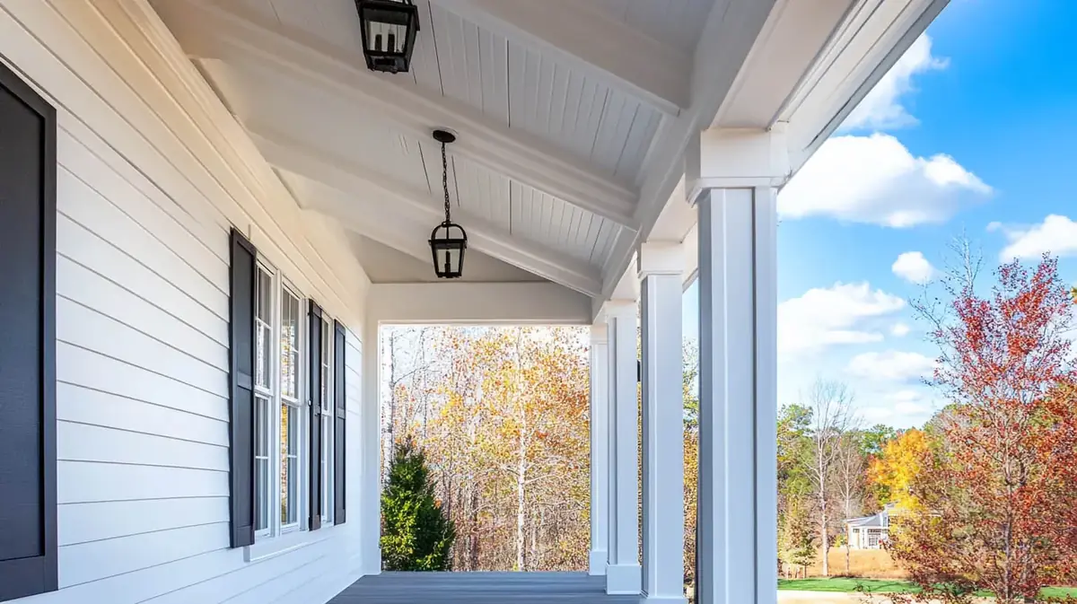 What is the underside of a porch roof called