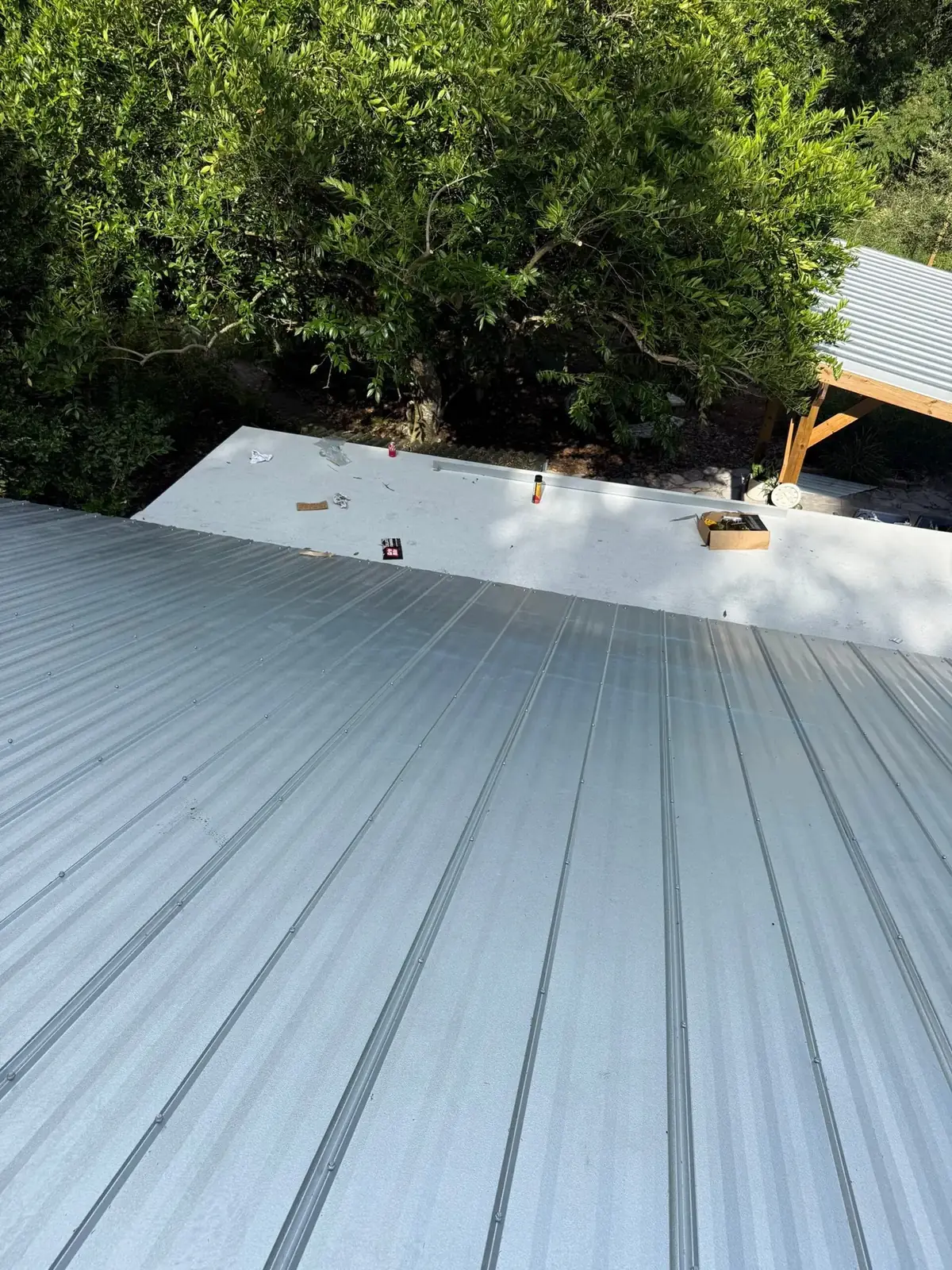 Tri County Metals 26g Galvalume 5V Roof Replacement in Micanopy, FL