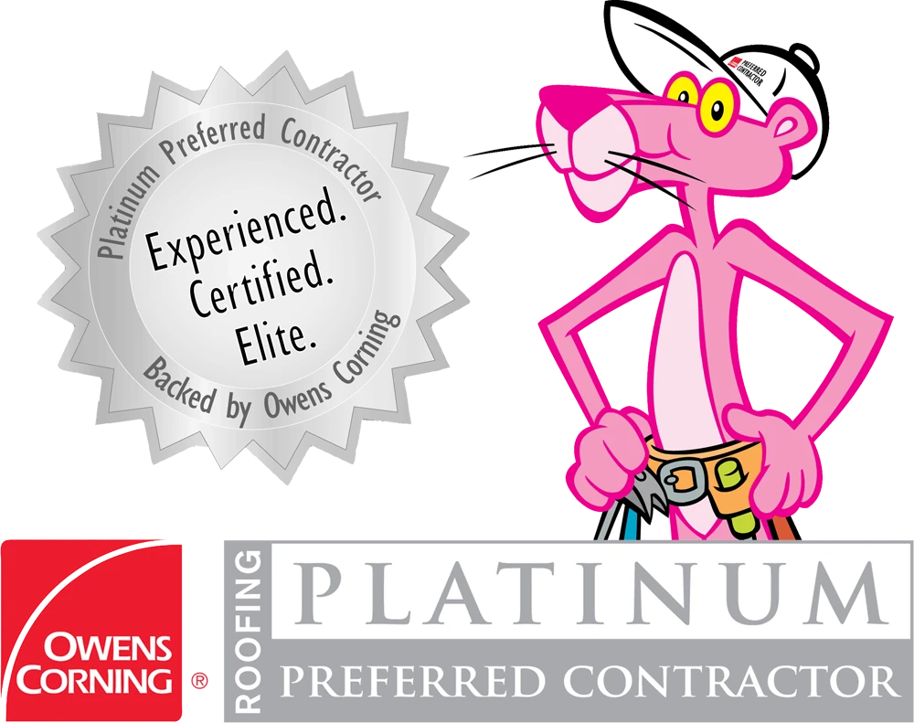 Owens Corning Platinum Preferred Contractor badge